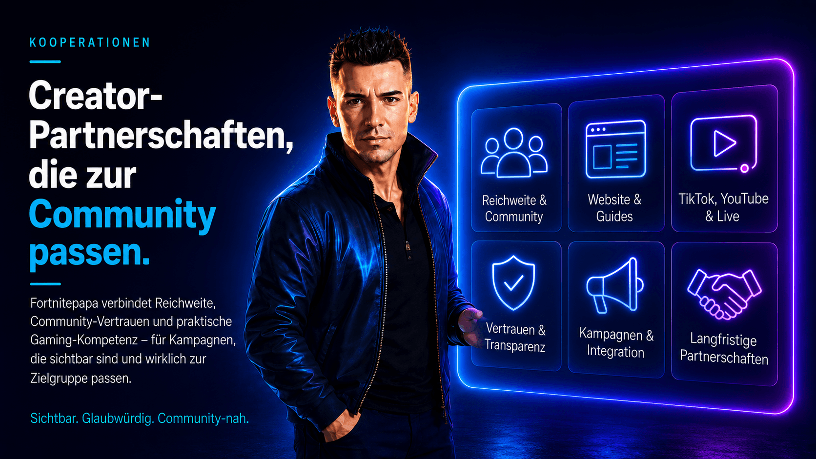 Fortnitepapa Plattform für Creator-Partnerschaften, Community und Elternwissen