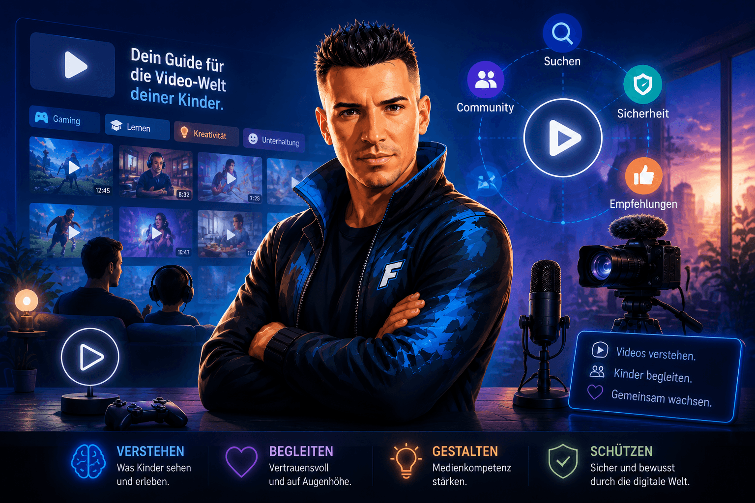 Fortnitepapa erklärt die Videowelt von Kindern mit Gaming, Creator-Inhalten und Elternbegleitung